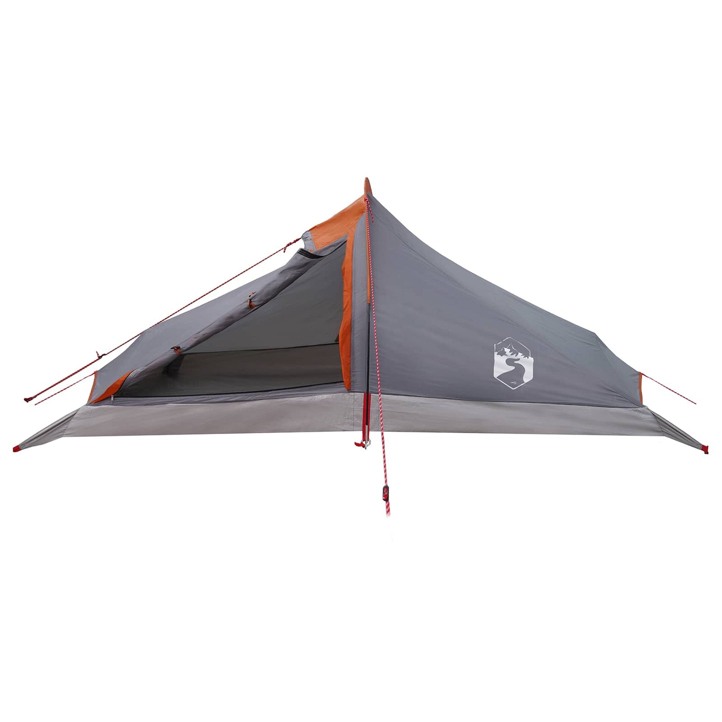 Trekkingzelt Grau und Orange 4-Personen