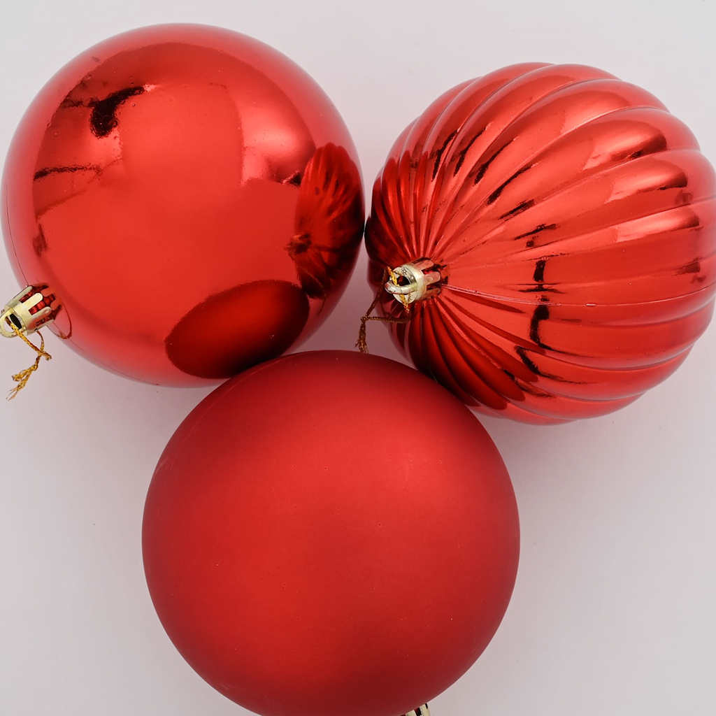 Weihnachtsbaumkugel Set XXL 4 stk. Lila Ø 20 cm Kunststoff