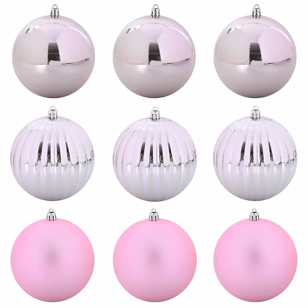 Weihnachtsbaumkugel Set XL 9 stk. Rot Ø 15 cm Kunststoff