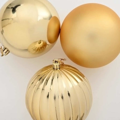 Weihnachtsbaumkugel Set XL 9 stk. Rot Ø 15 cm Kunststoff
