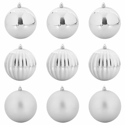 Weihnachtsbaumkugel Set XL 9 stk. Rot Ø 15 cm Kunststoff