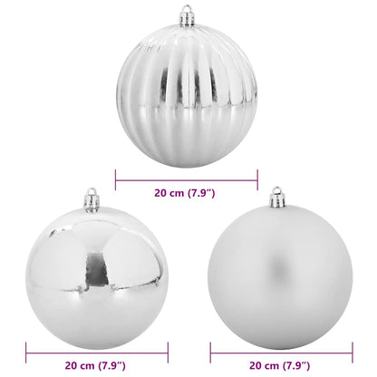 Weihnachtsbaumkugel Set XXL 4 stk. Lila Ø 20 cm Kunststoff
