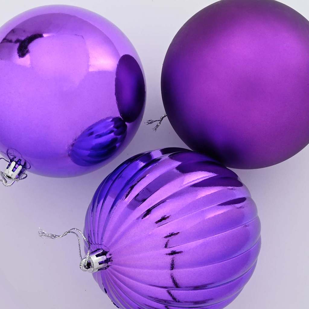 Weihnachtsbaumkugel Set XL 9 stk. Rot Ø 15 cm Kunststoff