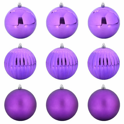 Weihnachtsbaumkugel Set XL 9 stk. Rot Ø 15 cm Kunststoff