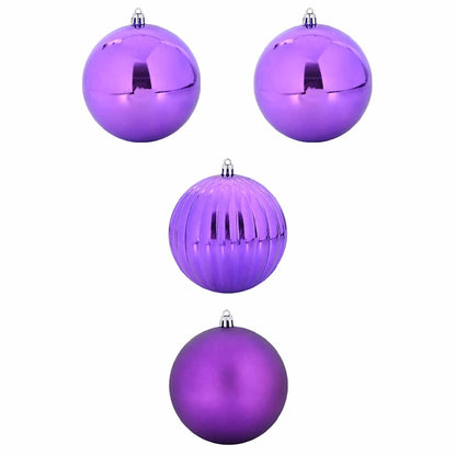 Weihnachtsbaumkugel Set XXL 4 stk. Lila Ø 20 cm Kunststoff