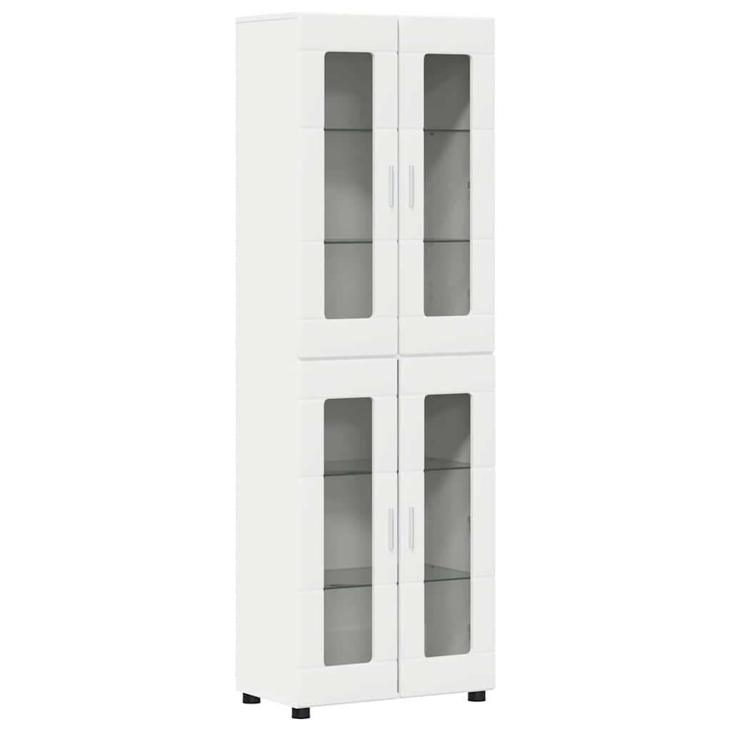 Highboard mit Glastüren | Hochschrannk | Vitrine | Wohnzimmerschrank | 182 cm