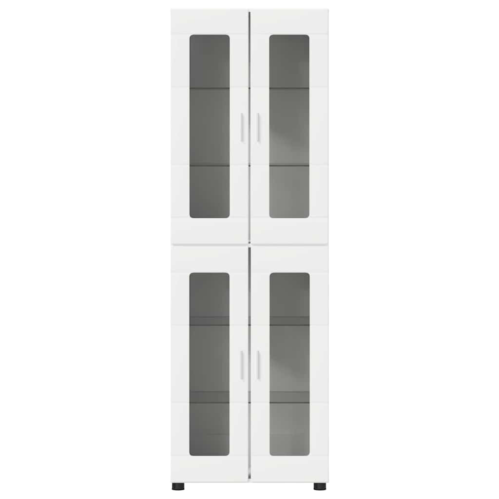 Highboard mit Glastüren | Hochschrannk | Vitrine | Wohnzimmerschrank | 182 cm