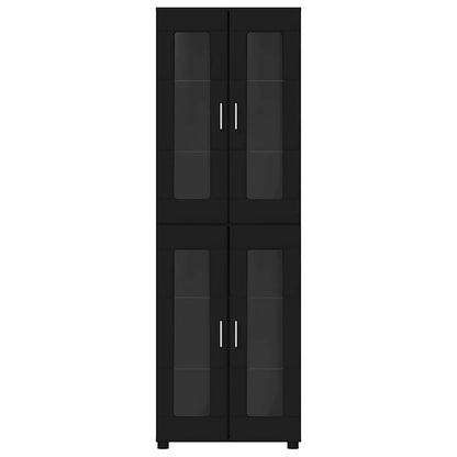 Highboard mit Glastüren | Hochschrannk | Vitrine | Wohnzimmerschrank | 182 cm