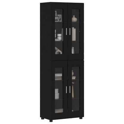 Highboard mit Glastüren | Hochschrannk | Vitrine | Wohnzimmerschrank | 182 cm