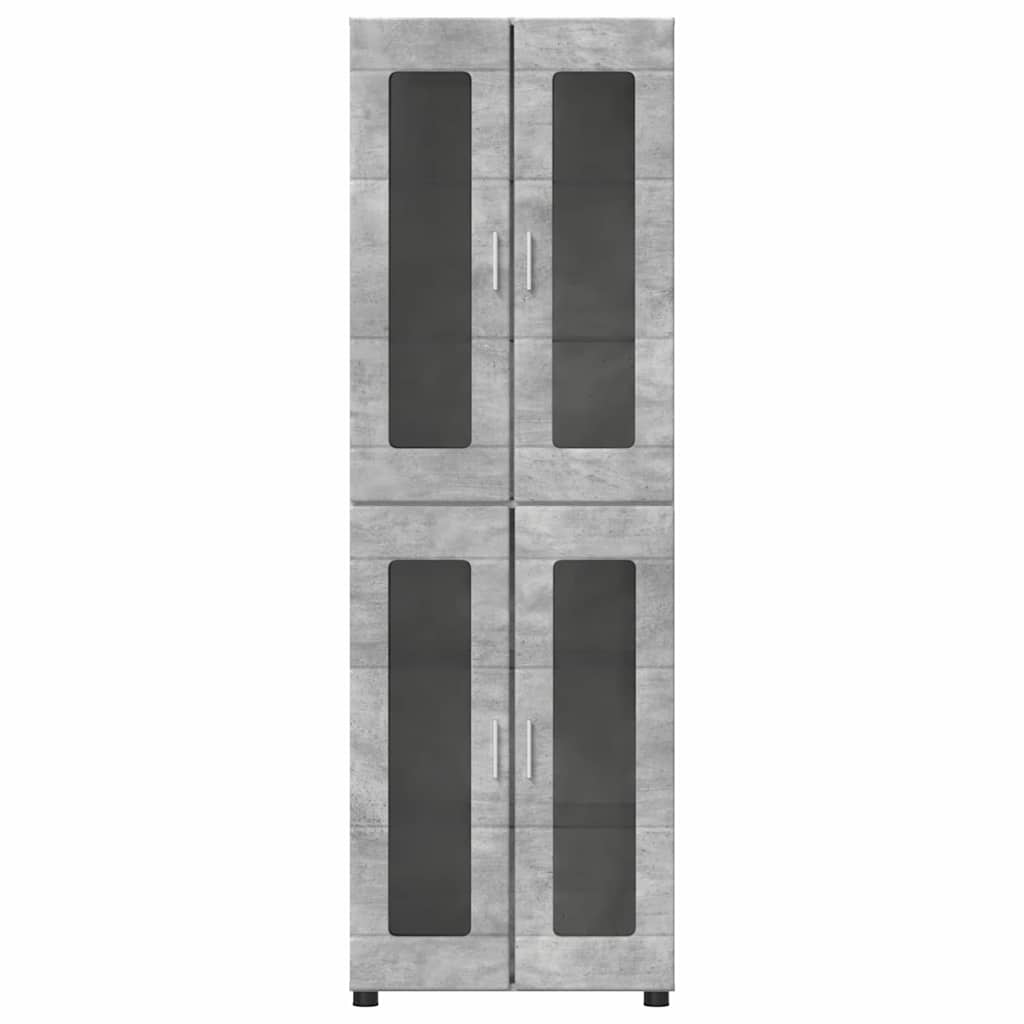 Highboard mit Glastüren | Hochschrannk | Vitrine | Wohnzimmerschrank | 182 cm