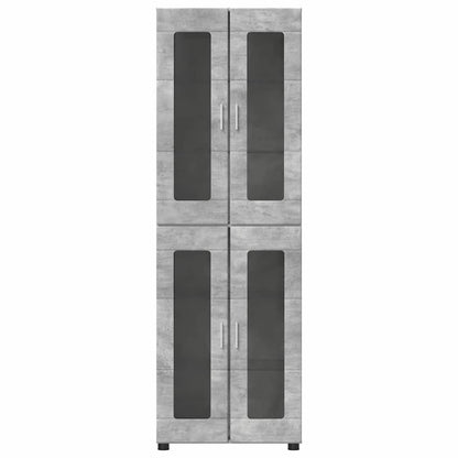Highboard mit Glastüren | Hochschrannk | Vitrine | Wohnzimmerschrank | 182 cm
