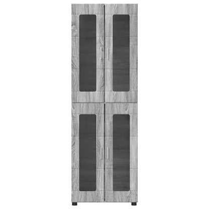 Highboard mit Glastüren | Hochschrannk | Vitrine | Wohnzimmerschrank | 182 cm