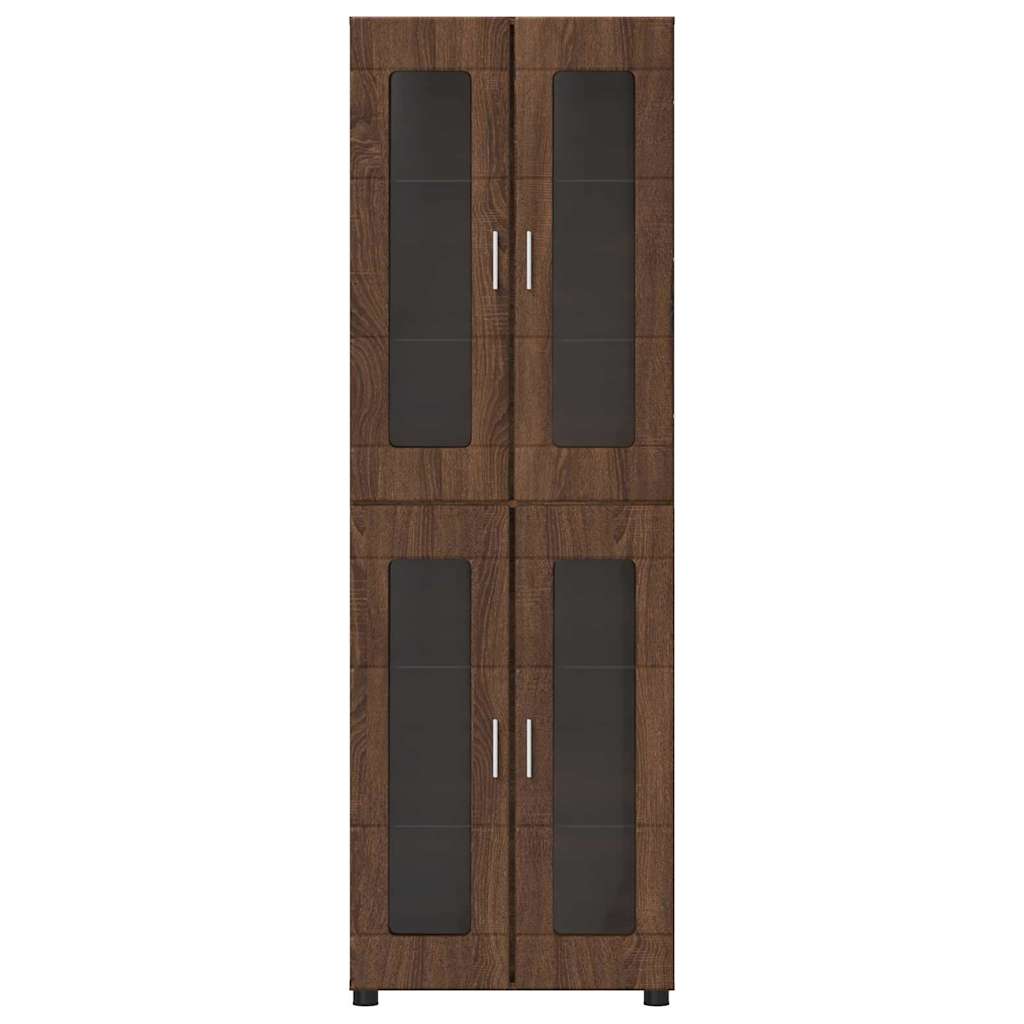 Highboard mit Glastüren | Hochschrannk | Vitrine | Wohnzimmerschrank | 182 cm