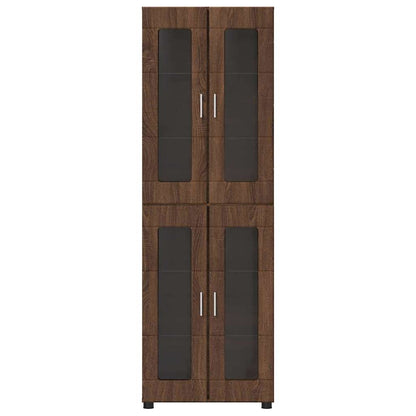 Highboard mit Glastüren | Hochschrannk | Vitrine | Wohnzimmerschrank | 182 cm