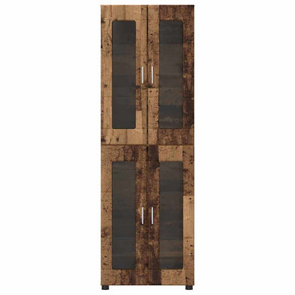 Highboard mit Glastüren | Hochschrannk | Vitrine | Wohnzimmerschrank | 182 cm