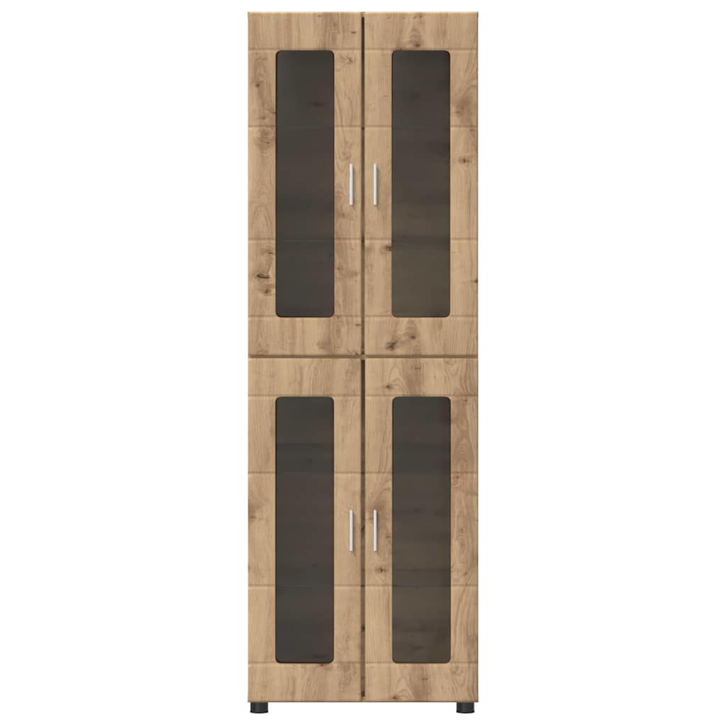 Highboard mit Glastüren | Hochschrannk | Vitrine | Wohnzimmerschrank | 182 cm
