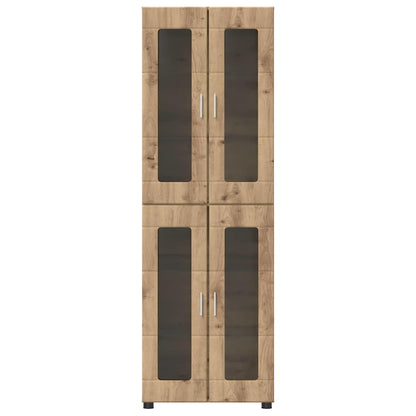 Highboard mit Glastüren | Hochschrannk | Vitrine | Wohnzimmerschrank | 182 cm