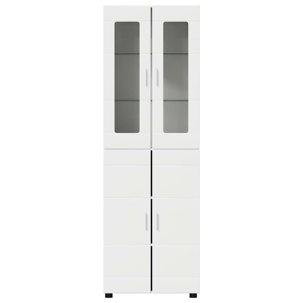 TOP Highboard mit 4 Türen | Vitrine | Hochschrank | Wohnzimmerschrank | 182 cm