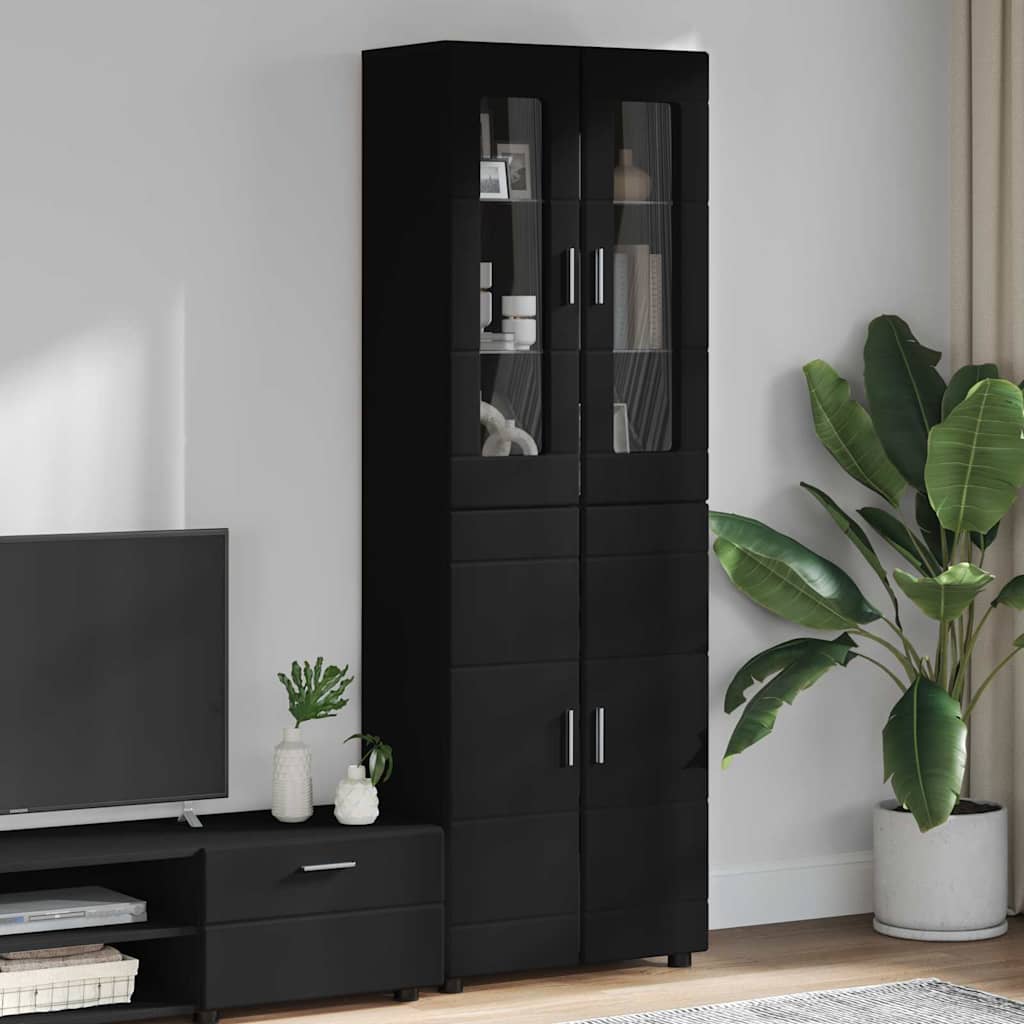 TOP Highboard mit 4 Türen | Vitrine | Hochschrank | Wohnzimmerschrank | 182 cm