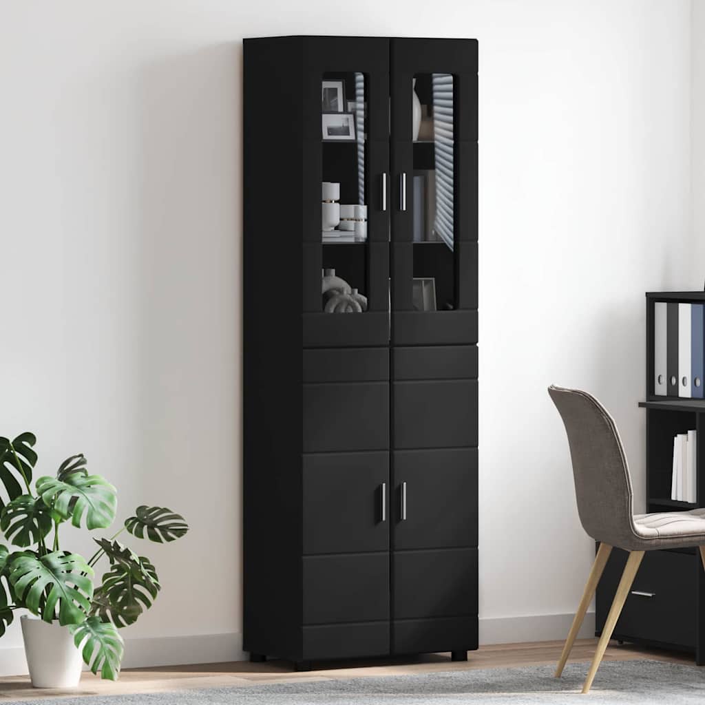 TOP Highboard mit 4 Türen | Vitrine | Hochschrank | Wohnzimmerschrank | 182 cm