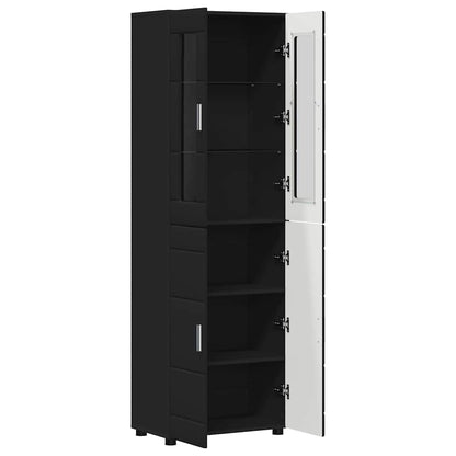 TOP Highboard mit 4 Türen | Vitrine | Hochschrank | Wohnzimmerschrank | 182 cm