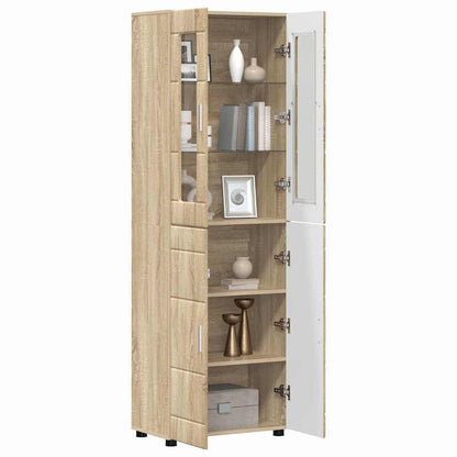 TOP Highboard mit 4 Türen | Vitrine | Hochschrank | Wohnzimmerschrank | 182 cm