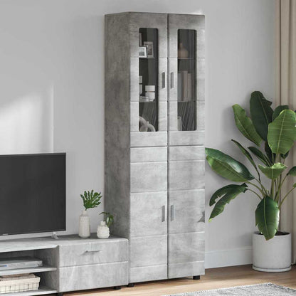 TOP Highboard mit 4 Türen | Vitrine | Hochschrank | Wohnzimmerschrank | 182 cm
