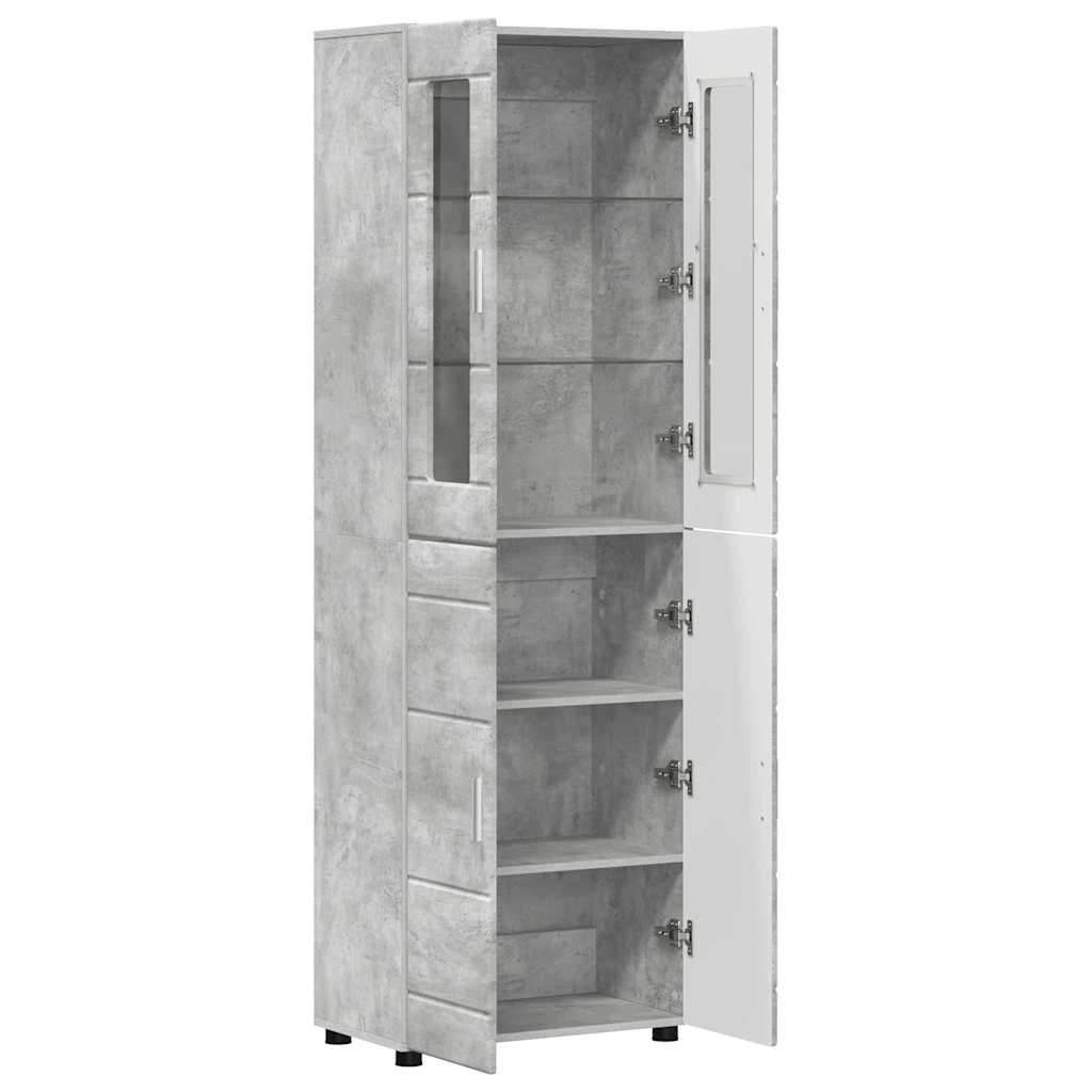 TOP Highboard mit 4 Türen | Vitrine | Hochschrank | Wohnzimmerschrank | 182 cm