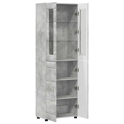 TOP Highboard mit 4 Türen | Vitrine | Hochschrank | Wohnzimmerschrank | 182 cm