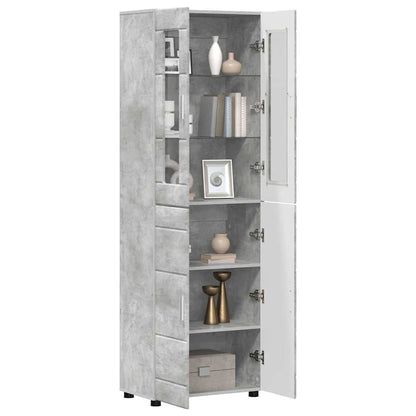 TOP Highboard mit 4 Türen | Vitrine | Hochschrank | Wohnzimmerschrank | 182 cm