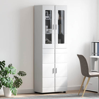 TOP Highboard mit 4 Türen | Vitrine | Hochschrank | Wohnzimmerschrank | 182 cm