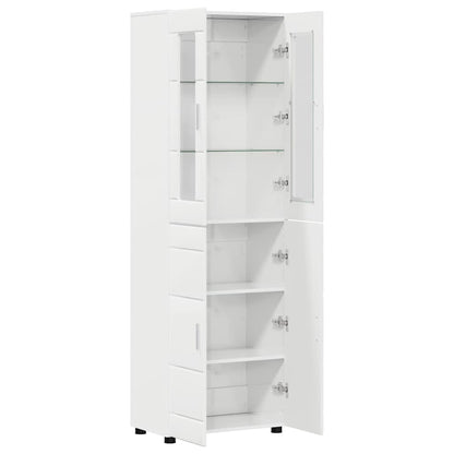 TOP Highboard mit 4 Türen | Vitrine | Hochschrank | Wohnzimmerschrank | 182 cm