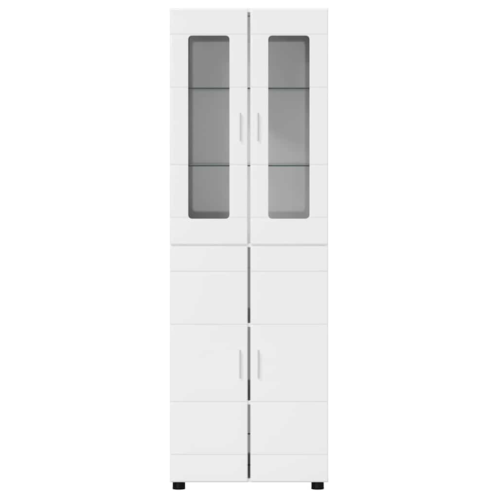 TOP Highboard mit 4 Türen | Vitrine | Hochschrank | Wohnzimmerschrank | 182 cm