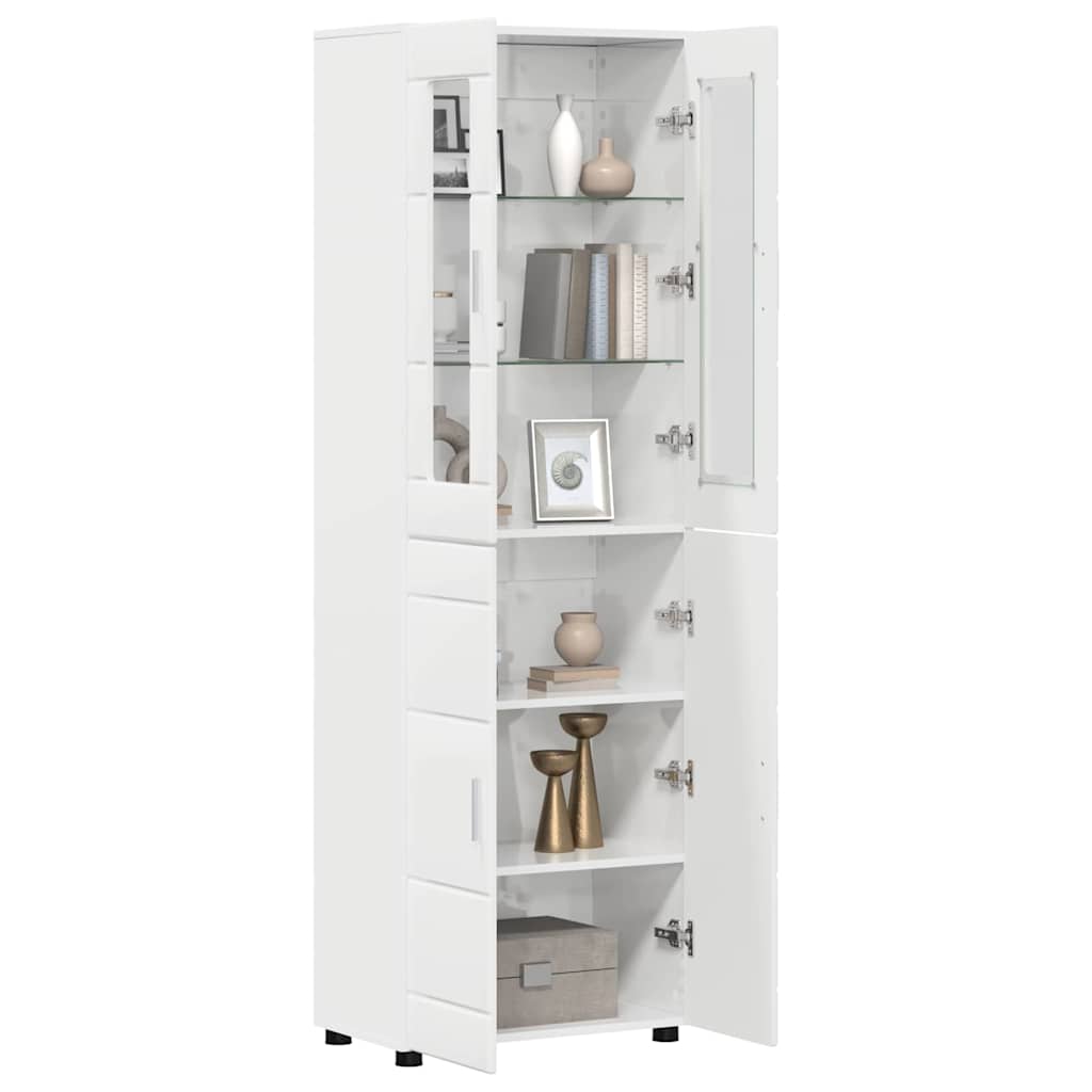 TOP Highboard mit 4 Türen | Vitrine | Hochschrank | Wohnzimmerschrank | 182 cm