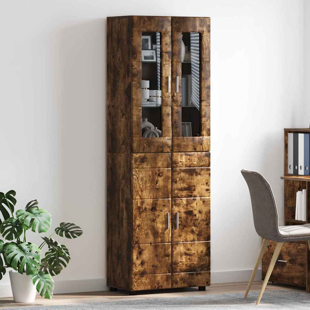 TOP Highboard mit 4 Türen | Vitrine | Hochschrank | Wohnzimmerschrank | 182 cm