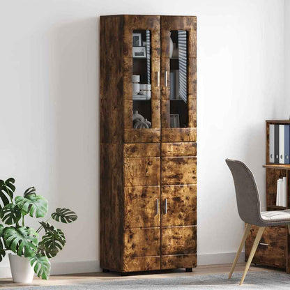 TOP Highboard mit 4 Türen | Vitrine | Hochschrank | Wohnzimmerschrank | 182 cm