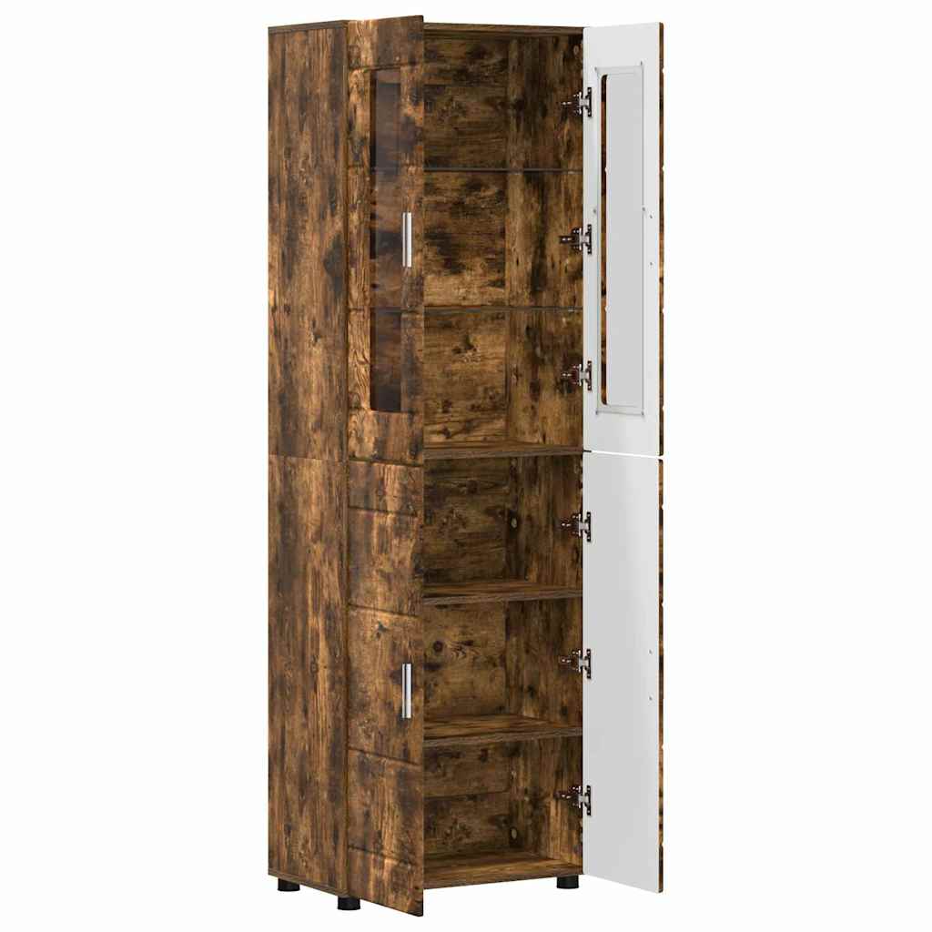 TOP Highboard mit 4 Türen | Vitrine | Hochschrank | Wohnzimmerschrank | 182 cm