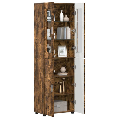TOP Highboard mit 4 Türen | Vitrine | Hochschrank | Wohnzimmerschrank | 182 cm