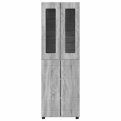 TOP Highboard mit 4 Türen | Vitrine | Hochschrank | Wohnzimmerschrank | 182 cm