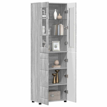 TOP Highboard mit 4 Türen | Vitrine | Hochschrank | Wohnzimmerschrank | 182 cm