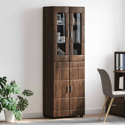 TOP Highboard mit 4 Türen | Vitrine | Hochschrank | Wohnzimmerschrank | 182 cm