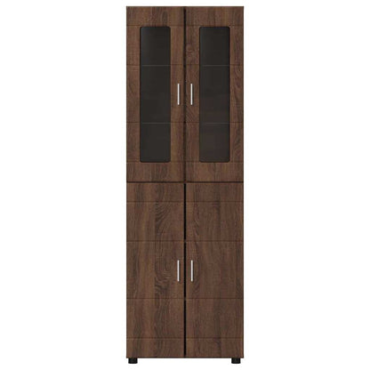 TOP Highboard mit 4 Türen | Vitrine | Hochschrank | Wohnzimmerschrank | 182 cm
