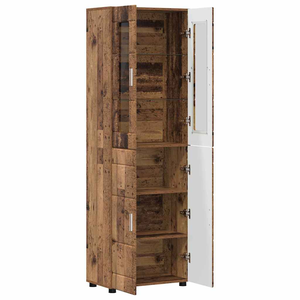 TOP Highboard mit 4 Türen | Vitrine | Hochschrank | Wohnzimmerschrank | 182 cm