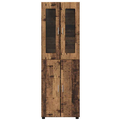 TOP Highboard mit 4 Türen | Vitrine | Hochschrank | Wohnzimmerschrank | 182 cm