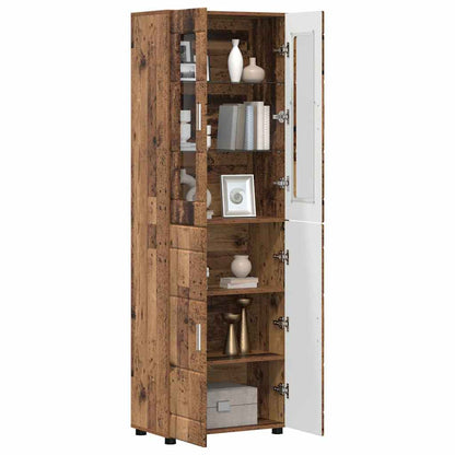 TOP Highboard mit 4 Türen | Vitrine | Hochschrank | Wohnzimmerschrank | 182 cm
