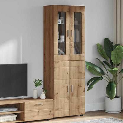 TOP Highboard mit 4 Türen | Vitrine | Hochschrank | Wohnzimmerschrank | 182 cm