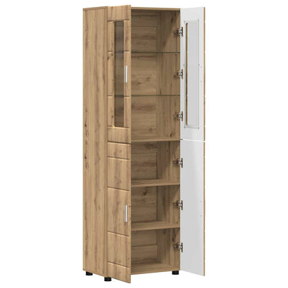 TOP Highboard mit 4 Türen | Vitrine | Hochschrank | Wohnzimmerschrank | 182 cm