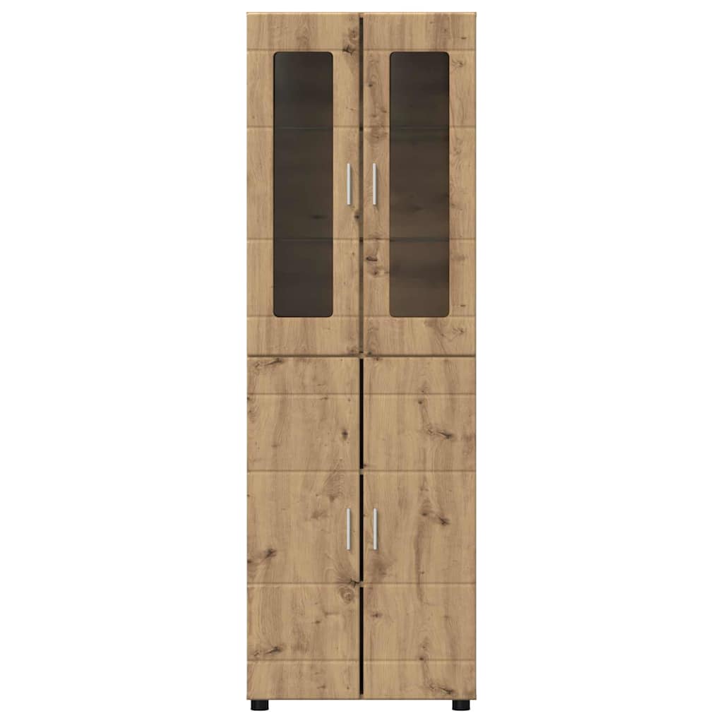 TOP Highboard mit 4 Türen | Vitrine | Hochschrank | Wohnzimmerschrank | 182 cm