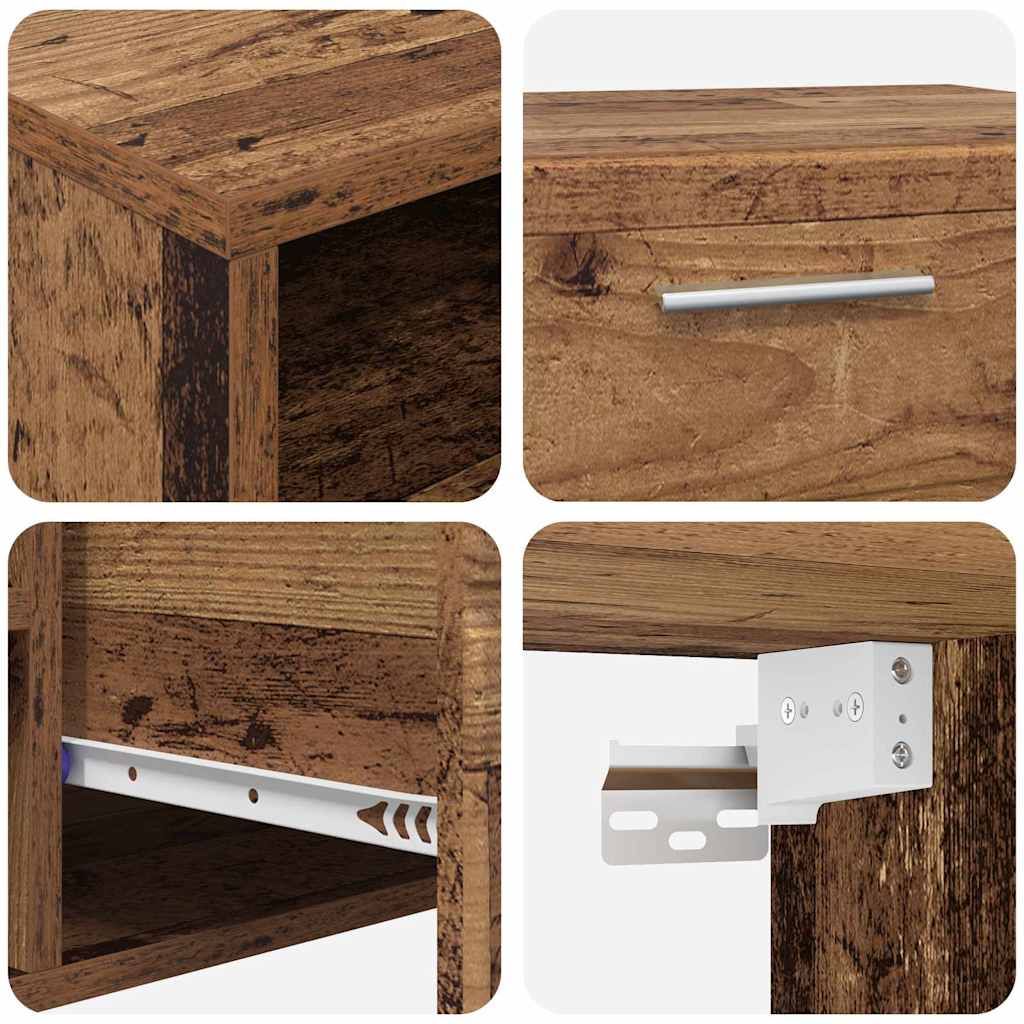 TV-Schrankset | Lowboard | Wandschrank mit Glastüren | Fersehmöbel | 2-teilig