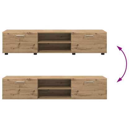 TV-Schrankset | Lowboard | Wandschrank mit Glastüren | Fersehmöbel | 2-teilig